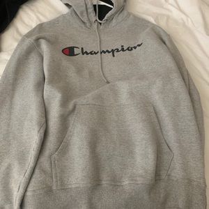 Grey champion hoodie